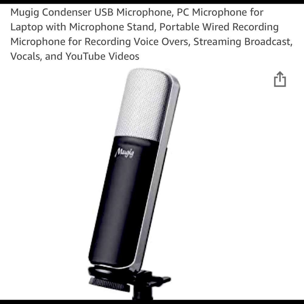 Mugig- USB Condenser Microphone “New”